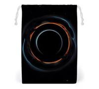 FHESDCW Mysterious Cosmic Black Holes Drawstring Bag Canvas, Reusable Travel Jewelry Pouches, Washable Storage Bags for Gift, Candy, Cosmetics 20 * 25cm