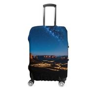 FHESDCW Night Western Style Luggage Covers for Suitcases, Washable Travel Accessories, Anti-Scratch & Dust Protection Suitcase Cover Protector Fits 19-32 Inch Luggage, Style, M, Classic