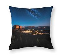 FHESDCW Night Western Style Pillow Cover, Soft Pillow Covers - Hidden Zipper Closure, Standard Square 12"x12" Pillowcases, Decorative Cushion Cases for Couch, Sofa, Outdoor