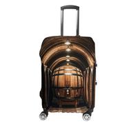 FHESDCW Oak Barrels for Storing Wine Luggage Covers for Suitcases, Washable Travel Accessories, Anti-Scratch & Dust Protection Suitcase Cover Protector Fits 19-32 Inch Luggage, Style, L, Classic
