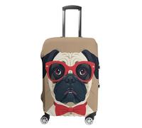 FHESDCW Old Fashionable Khabby Dog Luggage Covers for Suitcases, Washable Travel Accessories, Anti-Scratch & Dust Protection Suitcase Cover Protector Fits 19-32 Inch Luggage, style, L, Classic