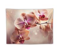 FHESDCW Orchid on Background Tapestry for Bedroom Aesthetic - Lightweight Wall Hanging Backdrop Vintage Wall Art Tapestry Easy to Hang for Living Room Dorm Home Decor 30"x40"