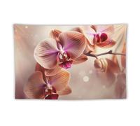 FHESDCW Orchid on Background Tapestry for Bedroom Aesthetic - Lightweight Wall Hanging Backdrop Vintage Wall Art Tapestry Easy to Hang for Living Room Dorm Home Decor 40"x60"