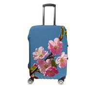 FHESDCW Pink Flowers Luggage Covers for Suitcases, Washable Travel Accessories, Anti-Scratch & Dust Protection Suitcase Cover Protector Fits 19-32 Inch Luggage, style, M, Classic