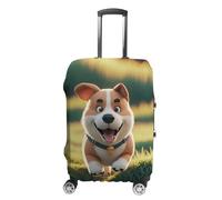 FHESDCW Real Maji Dog Running Luggage Covers for Suitcases, Washable Travel Accessories, Anti-Scratch & Dust Protection Suitcase Cover Protector Fits 19-32 Inch Luggage, style, L, Classic