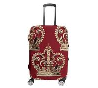 FHESDCW Red Crown Luggage Covers for Suitcases, Washable Travel Accessories, Anti-Scratch & Dust Protection Suitcase Cover Protector Fits 19-32 Inch Luggage, style, XL, Classic