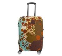 FHESDCW Retro Abstract Messy Rust Color Luggage Covers for Suitcases, Washable Travel Accessories, Anti-Scratch & Dust Protection Suitcase Cover Protector Fits 19-32 Inch Luggage, style, L, Classic