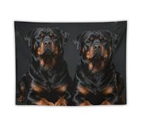 FHESDCW Rottweiler Wallpaper Tapestry for Bedroom Aesthetic - Lightweight Wall Hanging Backdrop Vintage Wall Art Tapestry Easy to Hang for Living Room Dorm Home Decor 30"x40"
