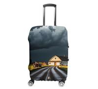 FHESDCW Rural Roads Luggage Covers for Suitcases, Washable Travel Accessories, Anti-Scratch & Dust Protection Suitcase Cover Protector Fits 19-32 Inch Luggage, Style, XL, Classic