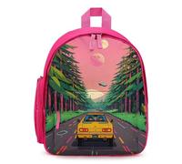 FHESDCW Science Fiction Style Robotic Car Backpack for Men Women, Durable Small Bookbag Lightweight Daypack for Travel, Pink-style, One Size, Daypack Backpacks