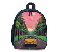 FHESDCW Science Fiction Style Robotic Car Backpack for Men Women, Durable Small Bookbag Lightweight Daypack for Travel, Blue-style, One Size, Daypack Backpacks