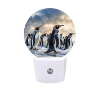 FHESDCW Sea Penguin Night Lights Plug Into Wall, LED Nightlights Auto On/Off Dusk to Dawn Sensor, Energy Efficient Night Lamp Soft Glow for Hallway Bedroom Bathroom Kitchen, 0.5W