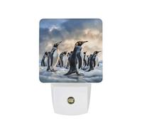 FHESDCW Sea Penguin Night Lights Plug Into Wall, LED Nightlights Auto On/Off Dusk to Dawn Sensor, Energy Efficient Night Lamp Soft Glow for Hallway Bedroom Bathroom Kitchen, 0.5W