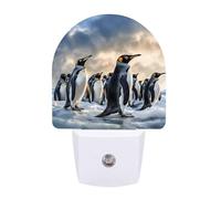 FHESDCW Sea Penguin Night Lights Plug Into Wall, LED Nightlights Auto On/Off Dusk to Dawn Sensor, Energy Efficient Night Lamp Soft Glow for Hallway Bedroom Bathroom Kitchen, 0.5W