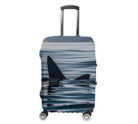 FHESDCW Shark Fin Water Luggage Covers for Suitcases, Washable Travel Accessories, Anti-Scratch & Dust Protection Suitcase Cover Protector Fits 19-32 Inch Luggage, Style, L, Classic