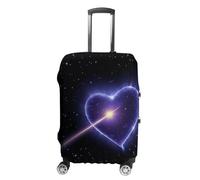 FHESDCW Shooting Star Heart Luggage Covers for Suitcases, Washable Travel Accessories, Anti-Scratch & Dust Protection Suitcase Cover Protector Fits 19-32 Inch Luggage, style, L, Classic
