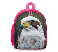 FHESDCW Spear Falcon, White Eagle Backpack for Men Women, Durable Small Bookbag Lightweight Daypack for Travel, Hiking, Pink-style, One Size, Daypack Backpacks