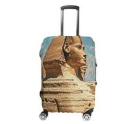 FHESDCW Sphinx Luggage Covers for Suitcases, Washable Travel Accessories, Anti-Scratch & Dust Protection Suitcase Cover Protector Fits 19-32 Inch Luggage, Style, M, Classic