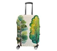 FHESDCW Spring Watercolor Eucalyptus Trees Luggage Covers for Suitcases, Washable Travel Accessories, Anti-Scratch & Dust Protection Suitcase Cover Protector Fits 19-32 Inch Luggage, Style, M, Classic