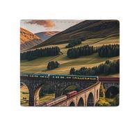 FHESDCW Sunset over Elevated Bridge Wallet Elegant Leather Wallets with ID Window & 2 Card Slots, Slim Bifold Wallet for Men Women