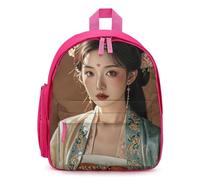 FHESDCW Tang Dynasty Noble Consort Backpack for Men Women, Durable Small Bookbag Lightweight Daypack for Travel, Hiking, Pink-style, One Size, Daypack Backpacks