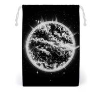 FHESDCW The Mysterious Burning of The Sun Drawstring Bag Canvas, Reusable Travel Jewelry Pouches, Washable Storage Bags for Gift, Candy, Cosmetics 20 * 25cm