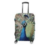 FHESDCW The Peacock Luggage Covers for Suitcases, Washable Travel Accessories, Anti-Scratch & Dust Protection Suitcase Cover Protector Fits 19-32 Inch Luggage, style, XL, Classic