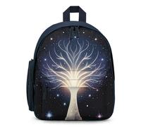 FHESDCW The Tree of Psychic Life Backpack for Men Women, Durable Small Bookbag Lightweight Daypack for Travel, Hiking, Blue-style, One Size, Daypack Backpacks