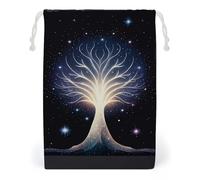 FHESDCW The Tree of Psychic Life Drawstring Bag Canvas, Reusable Travel Jewelry Pouches, Washable Storage Bags for Gift, Candy, Cosmetics 12 * 18cm