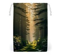 FHESDCW The Tyndall Effect Drawstring Bag Canvas, Reusable Travel Jewelry Pouches, Washable Storage Bags for Gift, Candy, Cosmetics 20 * 25cm