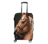 FHESDCW Top Carpenter's Horse Head Luggage Covers for Suitcases, Washable Travel Accessories, Anti-Scratch & Dust Protection Suitcase Cover Protector Fits 19-32 Inch Luggage, Style, S, Classic
