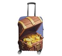 FHESDCW Treasure Luggage Covers for Suitcases, Washable Travel Accessories, Anti-Scratch & Dust Protection Suitcase Cover Protector Fits 19-32 Inch Luggage, Style, L, Classic