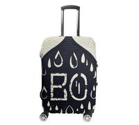 FHESDCW Water Droplet Contour Luggage Covers for Suitcases, Washable Travel Accessories, Anti-Scratch & Dust Protection Suitcase Cover Protector Fits 19-32 Inch Luggage, Style, L, Classic
