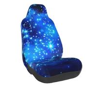 FHESDMN Blue Shining Stars Printed Car Seat Covers-Universal Elastic Auto Chair Covers,Automobile Interior Cars Accessories,Front Seat Cover For Most Cars,Sedan,Suv