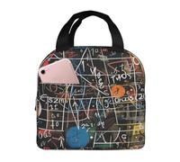 FHESDMN Math Formula Printed Insulated Lunch Bag for Adults/Kids, Lunch Box Cooler Bag Cooling Tote for Women/Men - Work and Travel Lunch Box