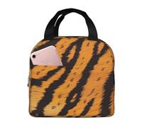 FHESDMN Tiger Striped Pattern Printed Insulated Lunch Bag for Adults/Kids, Lunch Box Cooler Bag Cooling Tote for Women/Men - Work and Travel Lunch Box