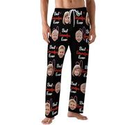 Fheujggdf Best Mama Ever Mother's Day Father's Day Pajama Pants,Fun Portrait Pajama Pants with Faces,Gifts for Father,Mother,Grandpa and Grandma (UK, Alpha, One Size, Regular, Regular, style-42)