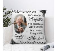 Fheujggdf When You Miss Me Hug This Pillow,Personalized Memorial Pillows with Pictures for Grandma Grandpa, Sympathy Gifts for Loss of Loved One, Loss of One Sympathy (Pillow-06)