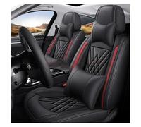 FHFB Car Seat Cover Sets Universal Style 3D Car Seat Covers For Hyundai For I40 Interior Accessories Protectors Auto Parts(Black Red 4pcs)