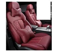 FHFB Seat Cover Sets Custom Car Seat Covers Leather For Bmw For X5 X6 Z4 E53 E85 E86 E89 E70 E71 E72 F15 F16 F85 F86 Interior Accessories Auto Parts(WINE RED LUX)