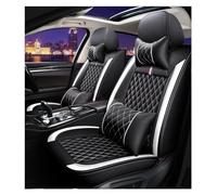 FHFB Seat Cover Sets For TOYOTA All Models For Sequoia For Rush For Avalon For Avanza Universal Car Seat Cover Interior Accessories Auto Parts(Luxury Black White)