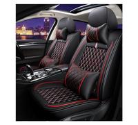 FHFB Seat Cover Sets Universal Car Seat Cover For Dacia For Duster For Sandero For Clio For Fiat For Panda Interior Accessories Auto Parts(Luxury Black)