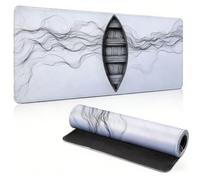 FHFFTZSC Mouse Mat 1000x500mm Large Desk Mat, White Boat Mousepad 0c0-18