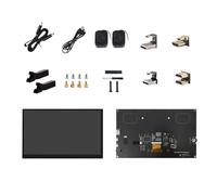 FHGSPQWM 10.1inch Touchable Screen Display Monitor Panel LCD Capacitive Touchable Display 1024x600 for 3B+ 4B Development Board HDTV Portable Monitor