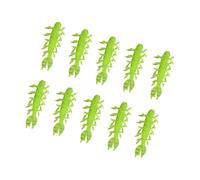FHGSPQWM 10pcs High Buoyancy Shrimp Soft Baits with Curved Tail Realistic Detailing for Freshwater Saltwater Shaking Soft Lures Realistic Fishing Baits
