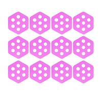 FHGSPQWM 12lots Hexagonal Clear Surfs Tractions Pad Semi Clear Deck for Surfboards Surfing Accessories Antislip Mats Premium Deck