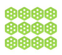 FHGSPQWM 12lots Hexagonal Clear Surfs Tractions Pad Semi Clear Deck for Surfboards Surfing Accessories Antislip Mats Premium Deck