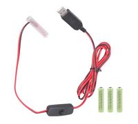 FHGSPQWM 1m / 2m Long 5V USB Input to 6V Output Cable 3A Battery Elimination for Electronic Gadgets Using 4x1.5V 3A Cells False Battery Alternative