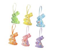 FHGSPQWM 1Set Easter Rabbits Carrot Decorations Colorful Foam Hanging Ornament Party Supplies for Party Home Garden Inside Decors