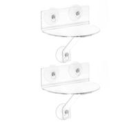 FHGSPQWM 2pcs Clear Acrylic Plant Shelf with Suction Cups for Window Succulents Display Rack Easy Install Windowsill Extender Acrylic Window Shelf